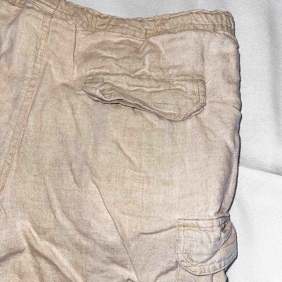 Island Importer Linen Cargo Shorts Men's Med - Picture 10 of 12